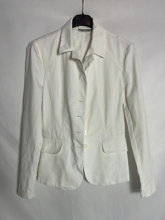 TRUCCO. Blazer blanca textura. T 42 (36)