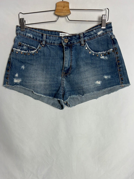 ZARA. Short vaquero cintura baja T.38