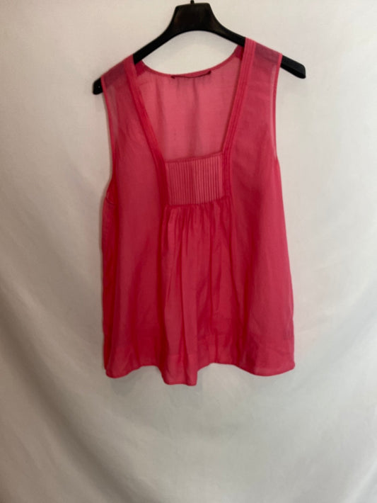 COMPTOIR DES COTONNIERS. Blusa rosa sin mangas. T.M