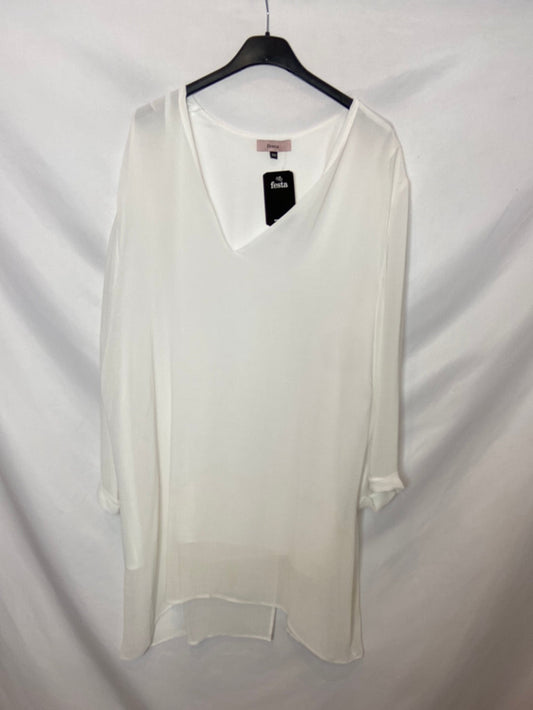 FESTA. Blusa blanca manga larga T. 50