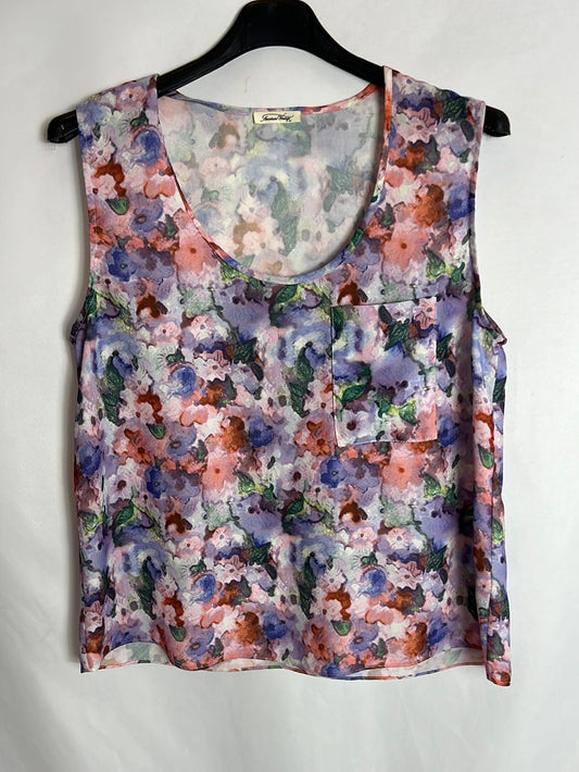 AMERICAN VINTAGE. Top estampado flores multicolor. T S