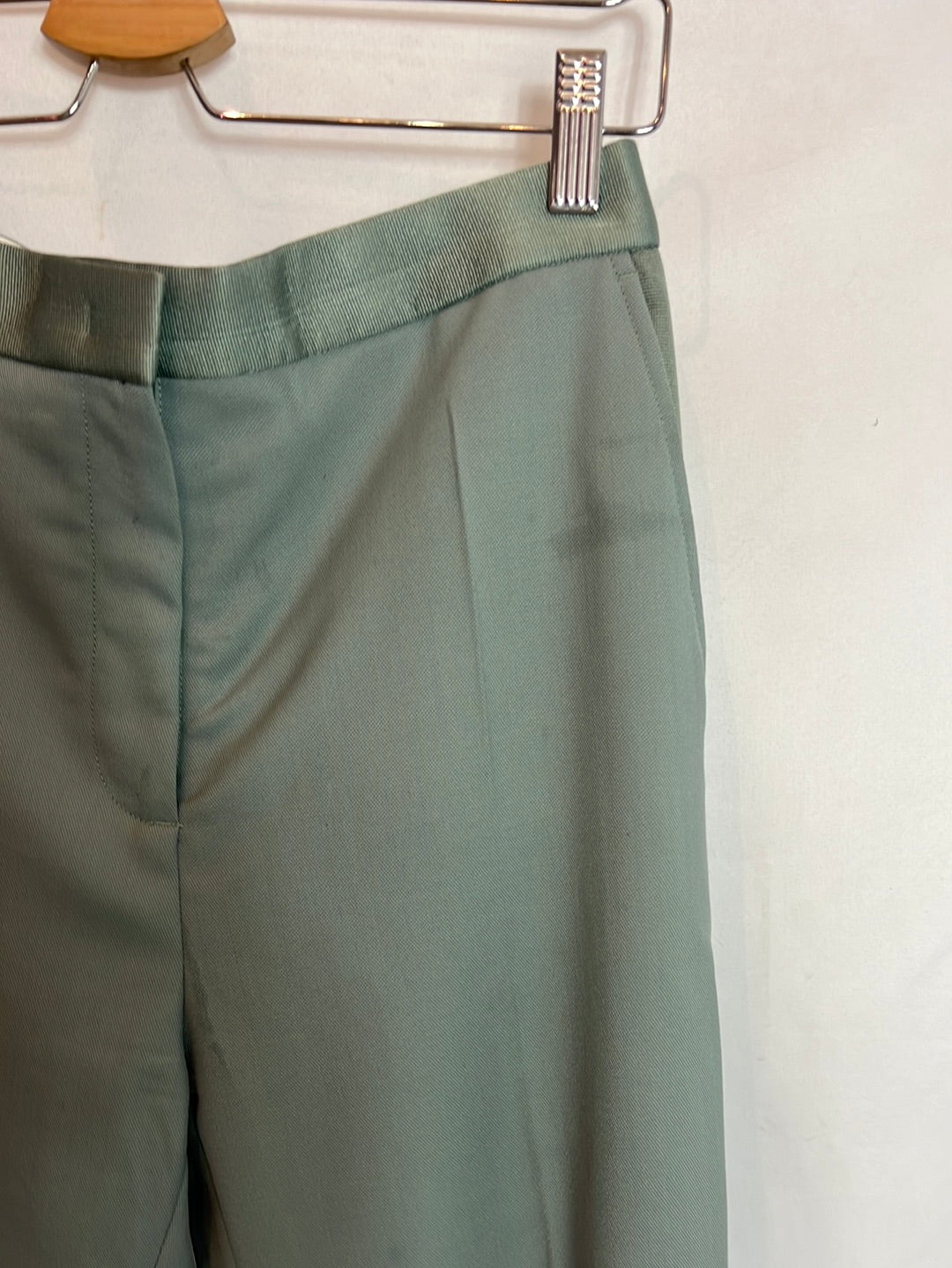 JOSEPH. Pantalón verde agua pinzas. T 36 (tara)