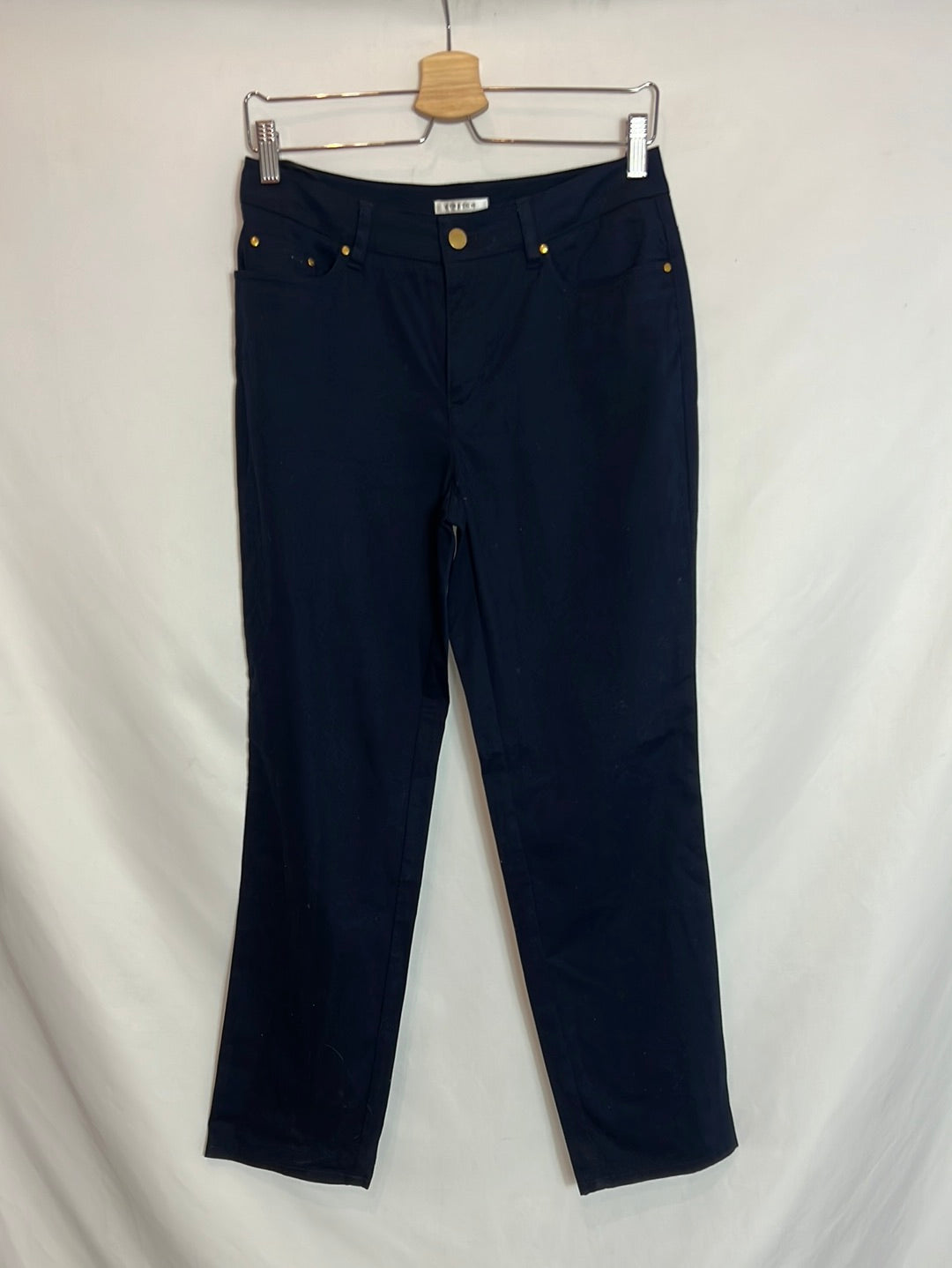 JONES NEW YORK. Pantalones azules denim. T 40