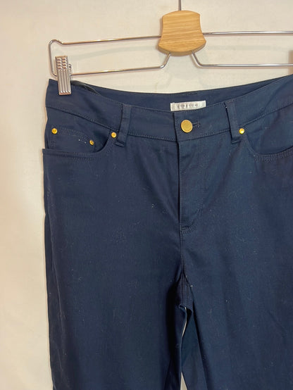 JONES NEW YORK. Pantalones azules denim. T 40