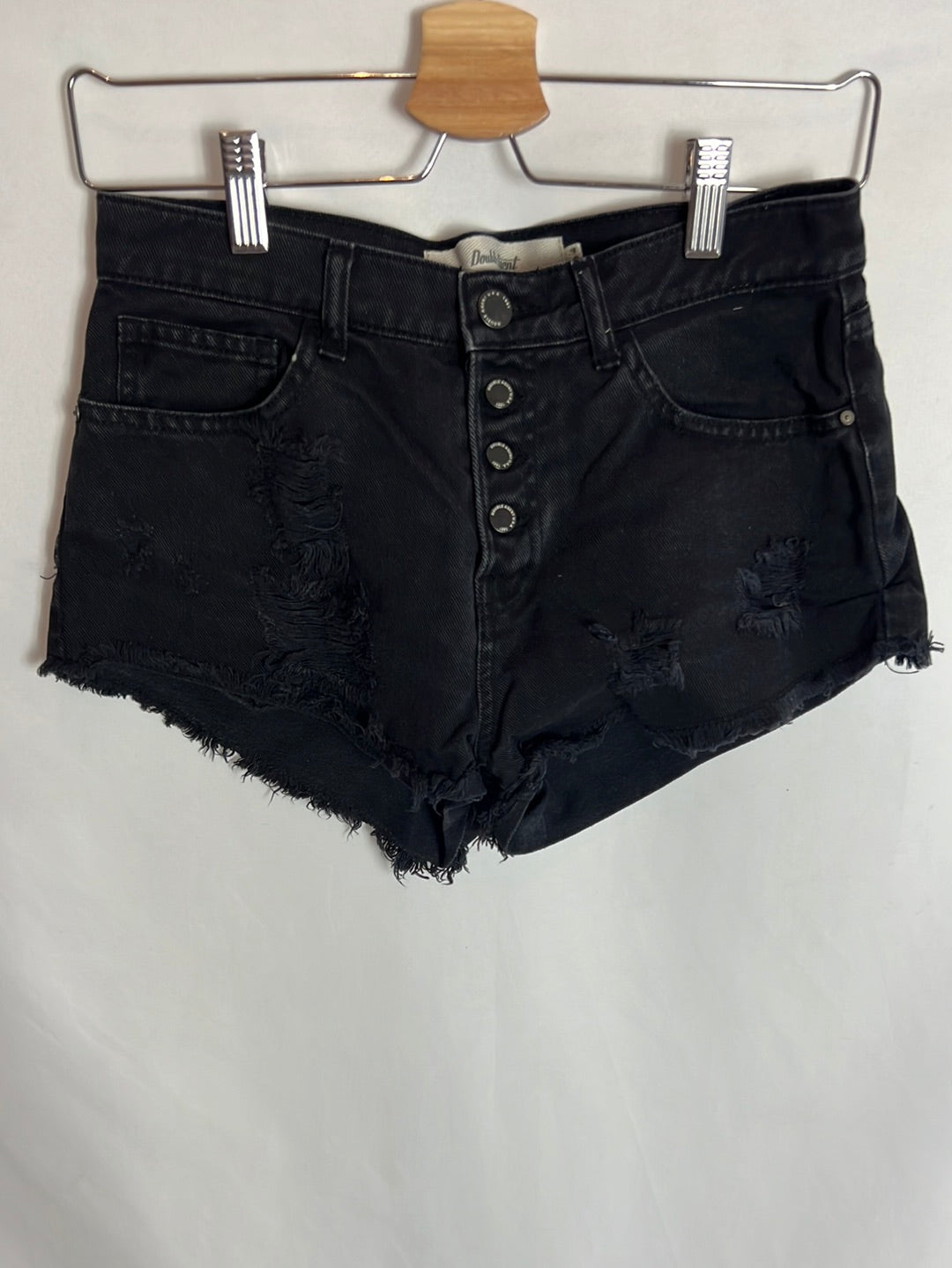 DOUBLE AGENT. Short negro denim T.34