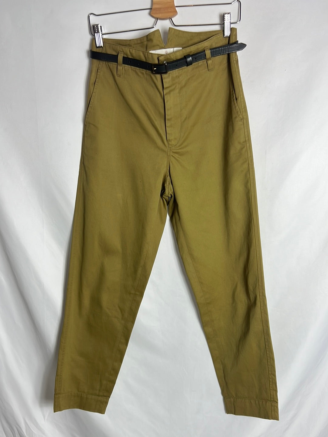 GOLDEN GOOSE. Pantalones verdes estilo chino . T XS