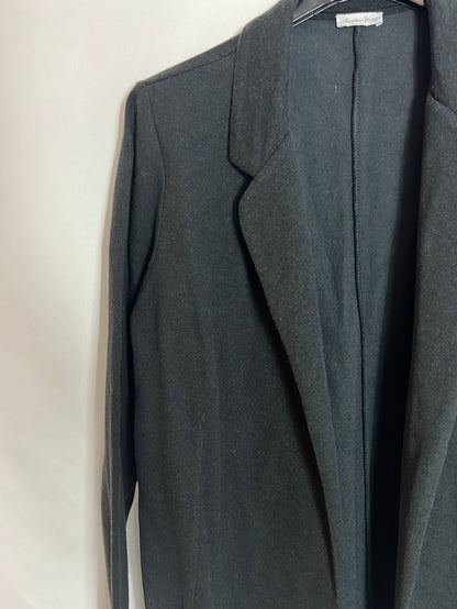 AMERICAN VINTAGE. Blazer gris oscura bolsillos. T S