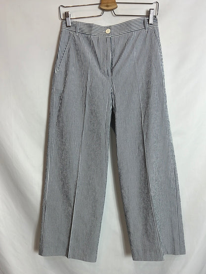 MAXMARA. Pantalones culotte rayas. T 36