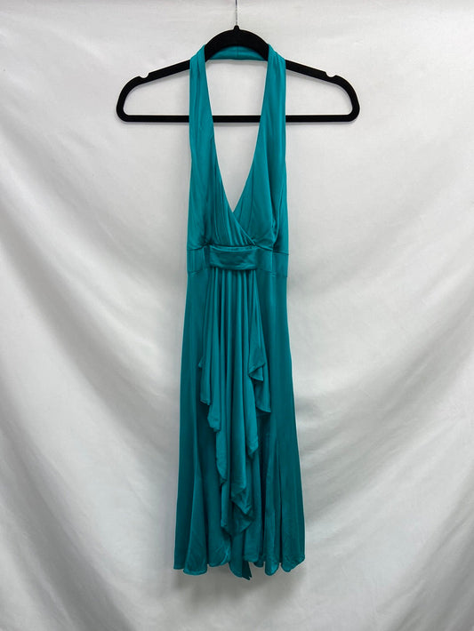 KAREN MILLEN. Vestido azul cuello T. 34