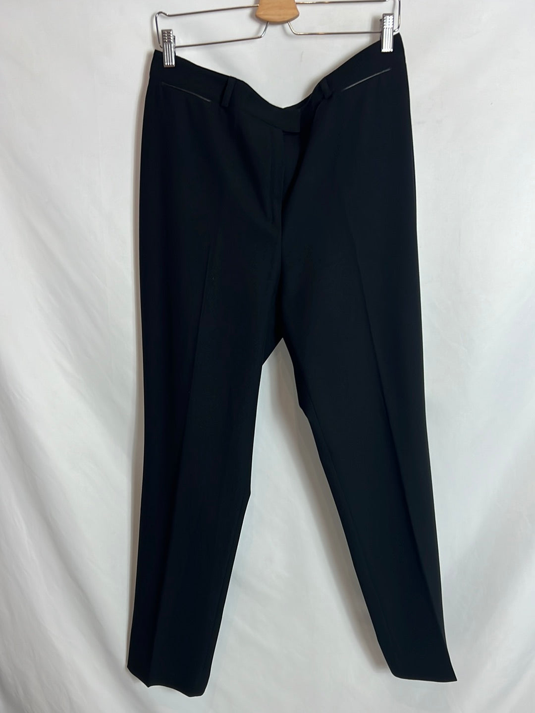 CORTEFIEL. Pantalones negros pinzas. T 48