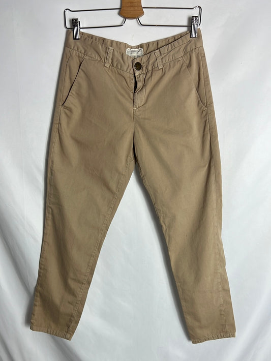 CURRENT ELLIOT. Pantalones chinos beige oscuro. T 25 (36)