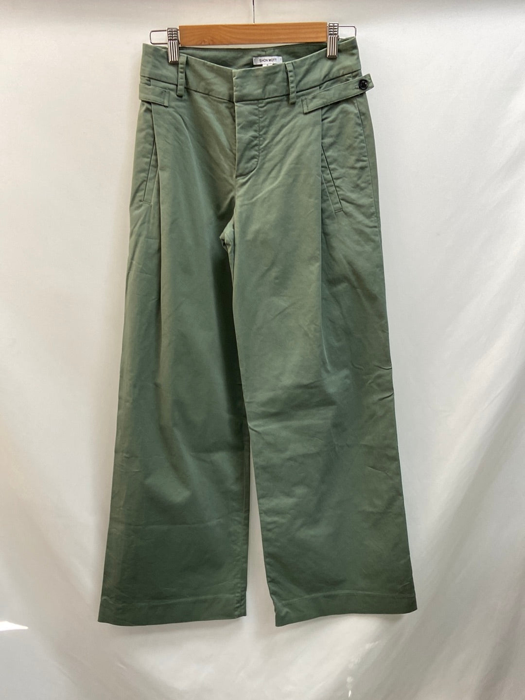 SHON MOTT.Culottes verdes anchos T.0(xs)