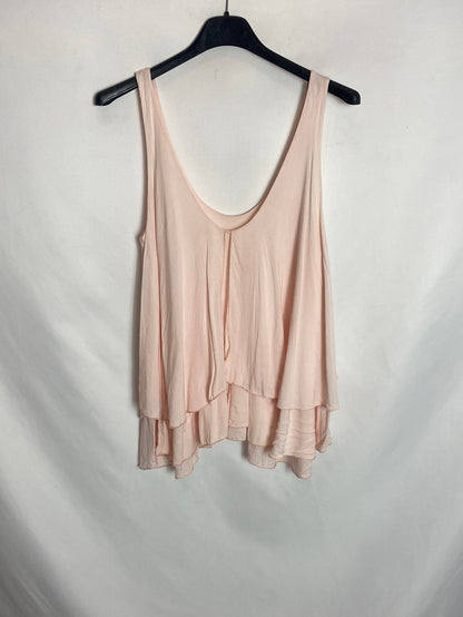 OTRAS. Blusa tirantes rosa palo. T.U