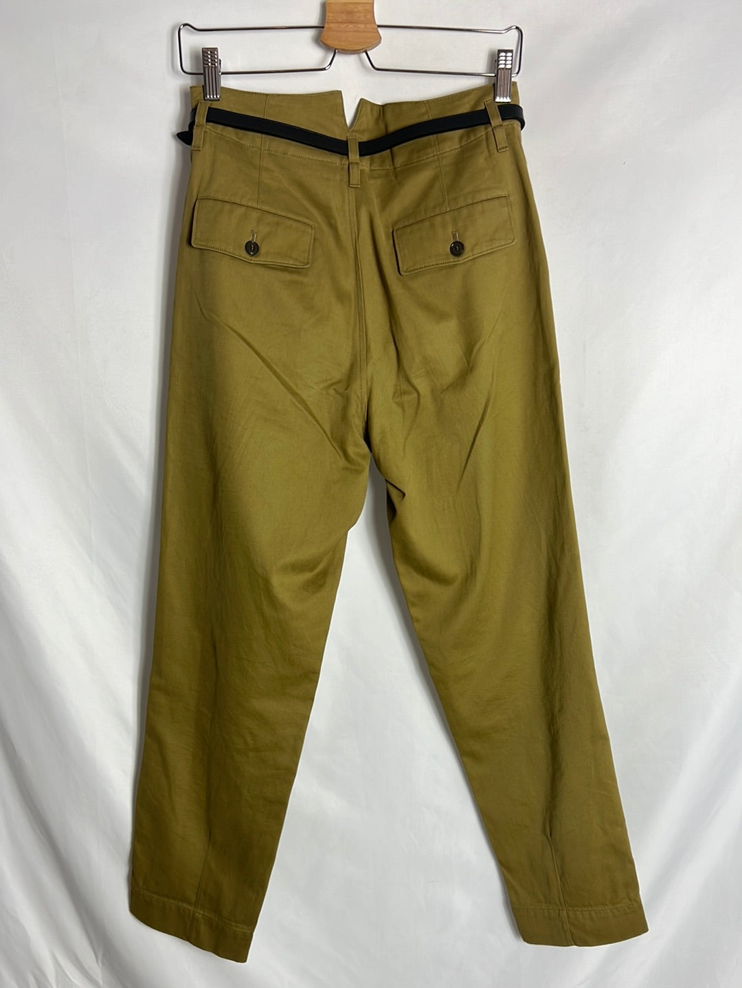 GOLDEN GOOSE. Pantalones verdes estilo chino . T XS