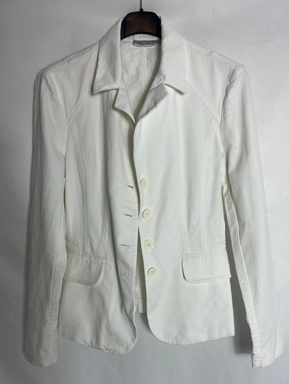 TRUCCO. Blazer blanca textura. T 42 (36)