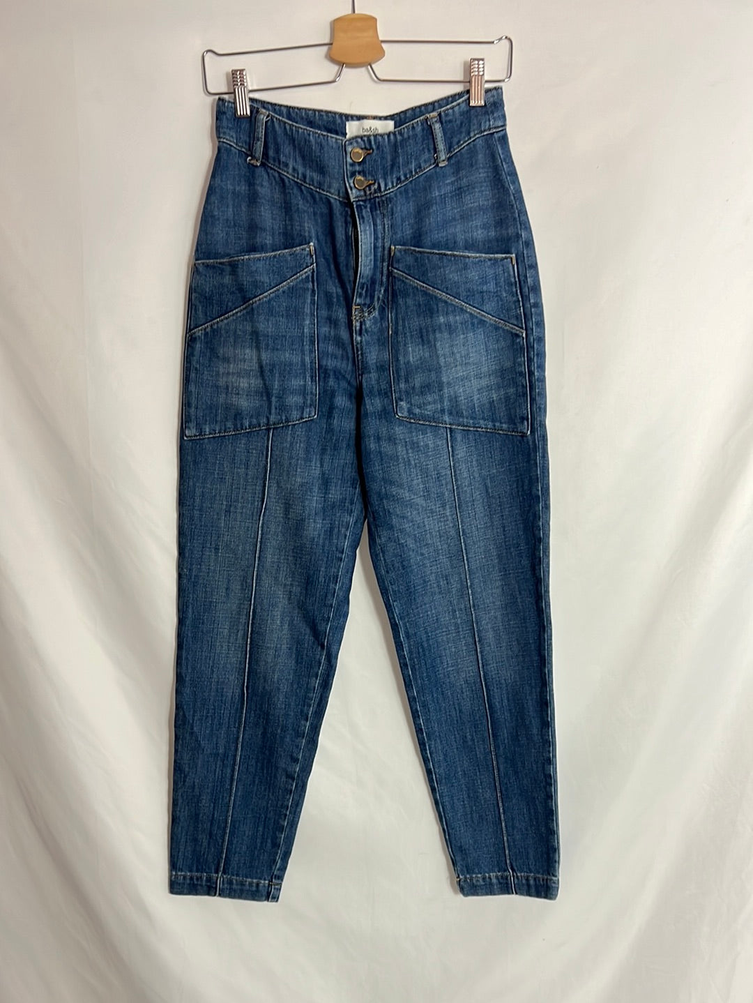 BA&SH. Pantalón denim slouchy. T 0 /34)