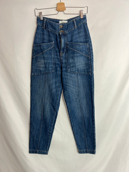 BA&SH. Pantalón denim slouchy. T 0 /34)