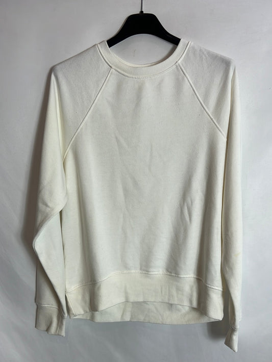 H&M. Sudadera blanca básica. T XS