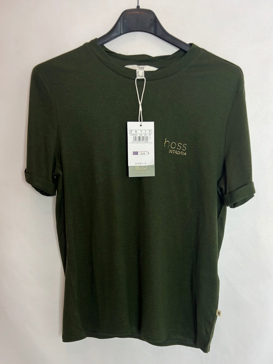 INTROPIA. Camiseta verde logo. T S