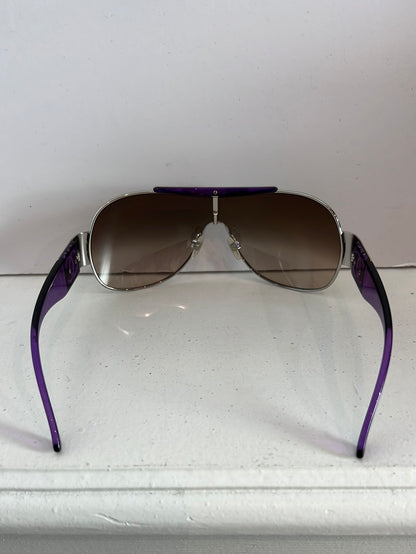 CHANEL. Gafas patillas moradas