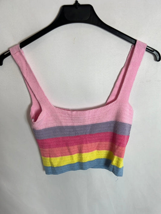 MIINTODAY. Croptop rayas colores TU(xs)