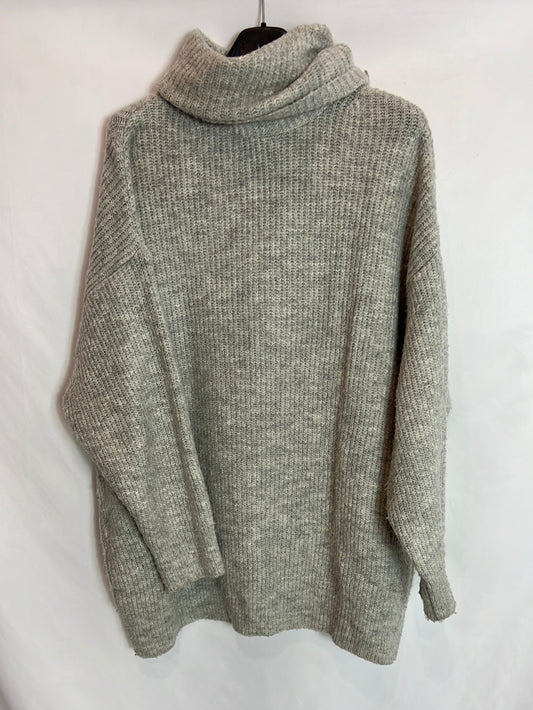 STRADIVARIUS. Jersey gris oversized T.s