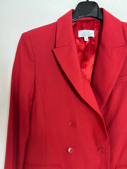 &OTHER STORIES. Blazer roja doble botonadura con lana T 36