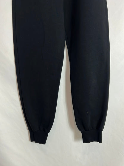 ZARA. Pantalón negro felpa bolsillos. T S