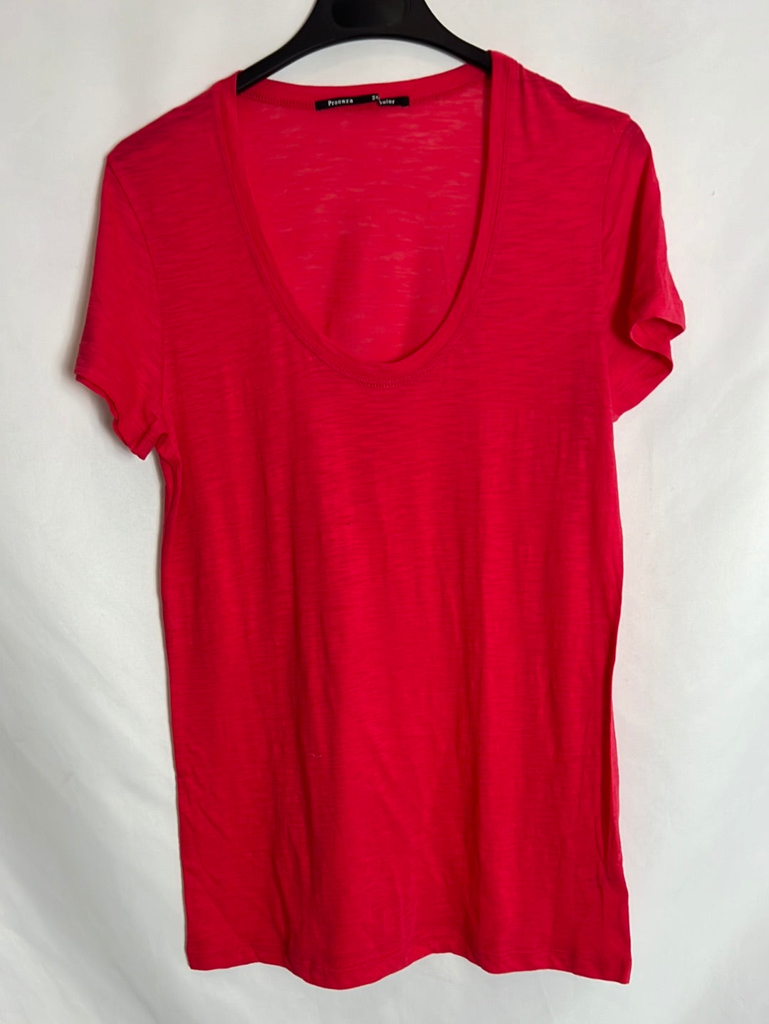 PROENZA SCHOULER . Camiseta algodón roja jaspeada. T M