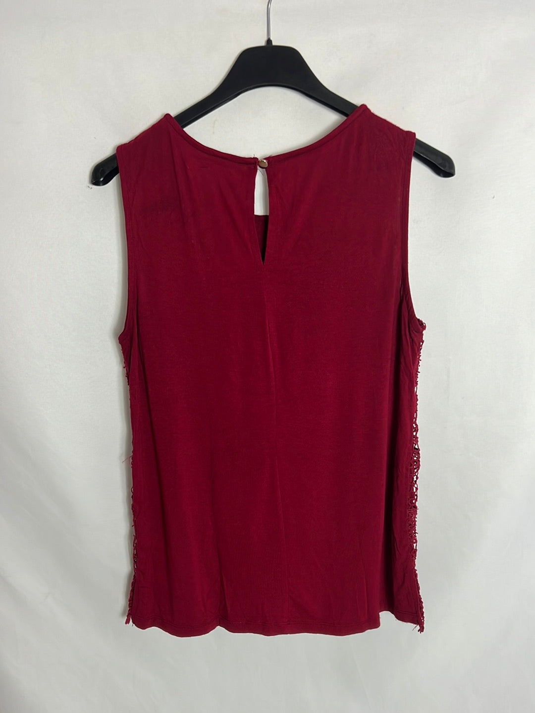 EVA ROSA. Blusa encaje rojo T.M