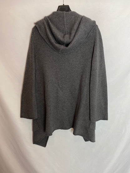 MASSIMO DUTTI. Cárdigan punto gris. T.XL