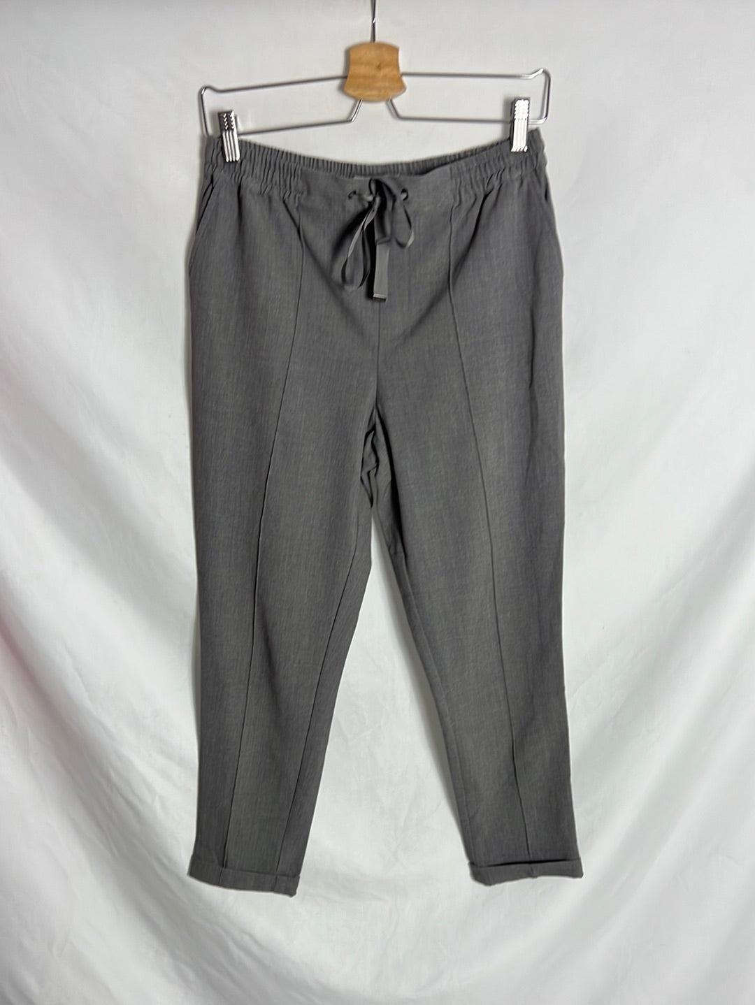 SPRINGFIELD. Pantalón gris fluido. T M