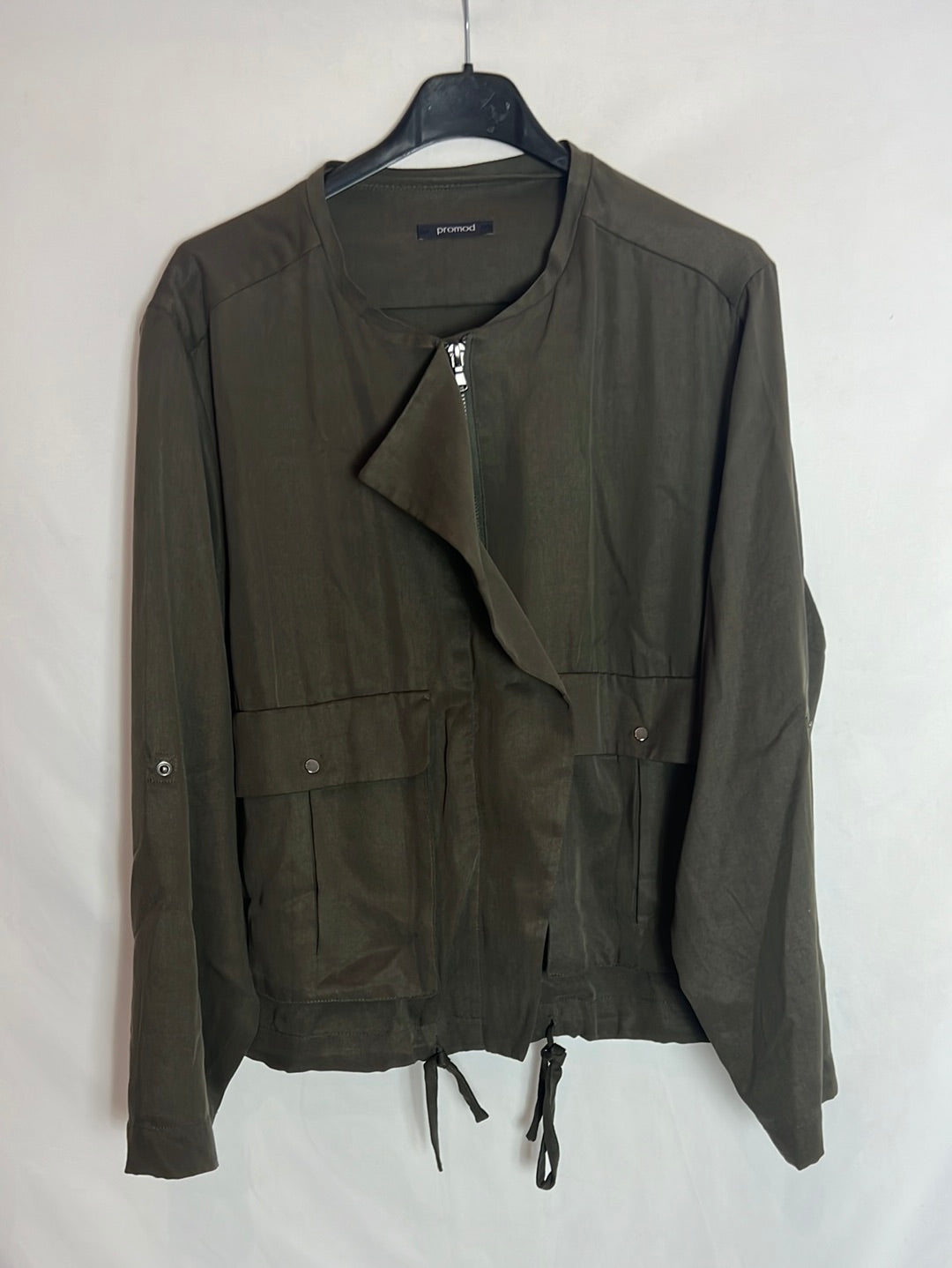 PROMOD. Parka verde fina TU(M)