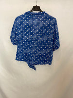SPRINGFIELD. Camisa azul lunares T.36
