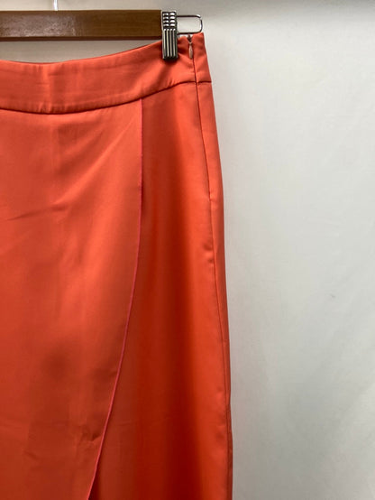 MAK BY MARISA ARACIL Falda pantalón midi naranja T.36