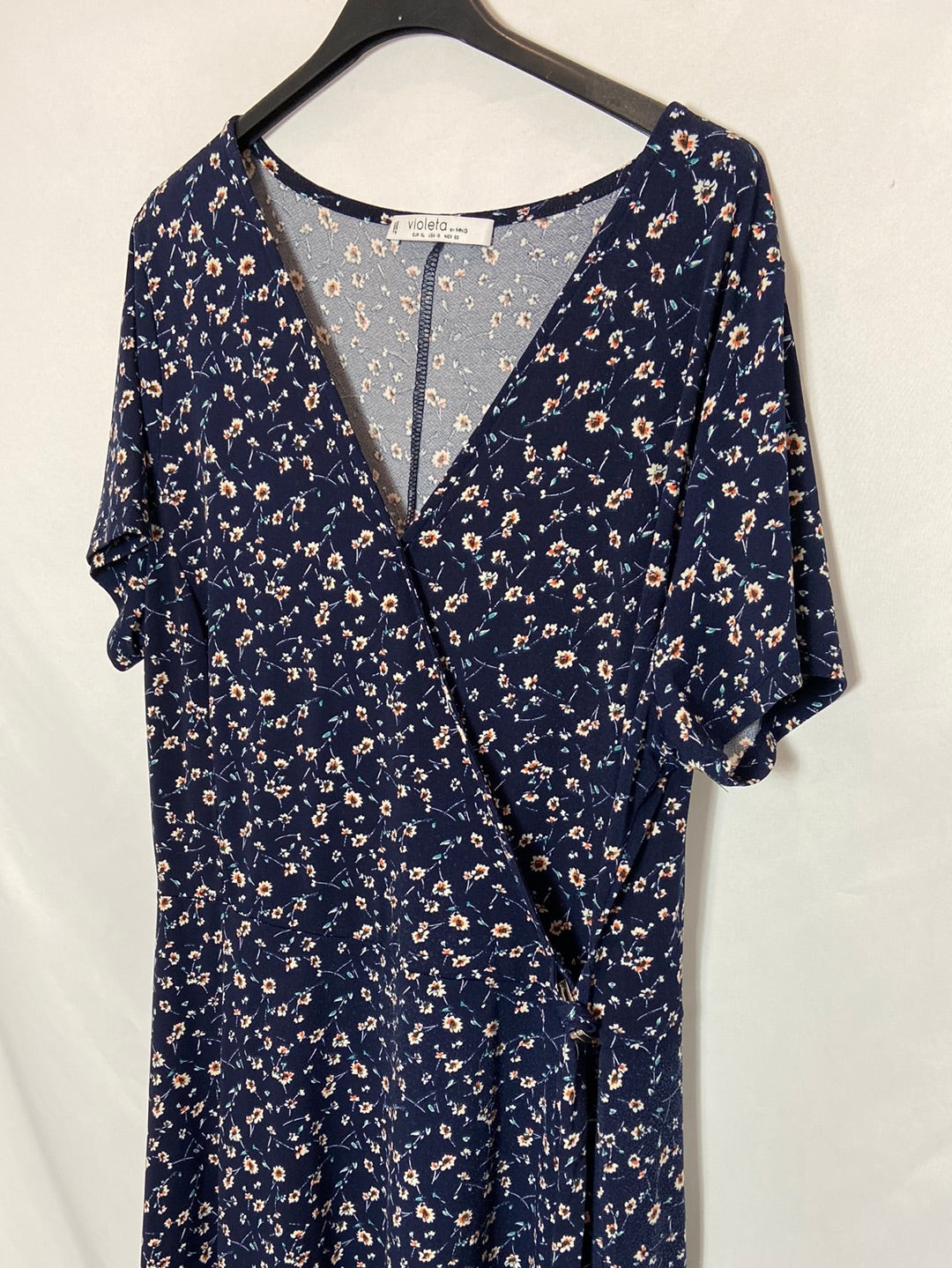 VIOLETA BY MANGO. Vestido largo flores T. XL