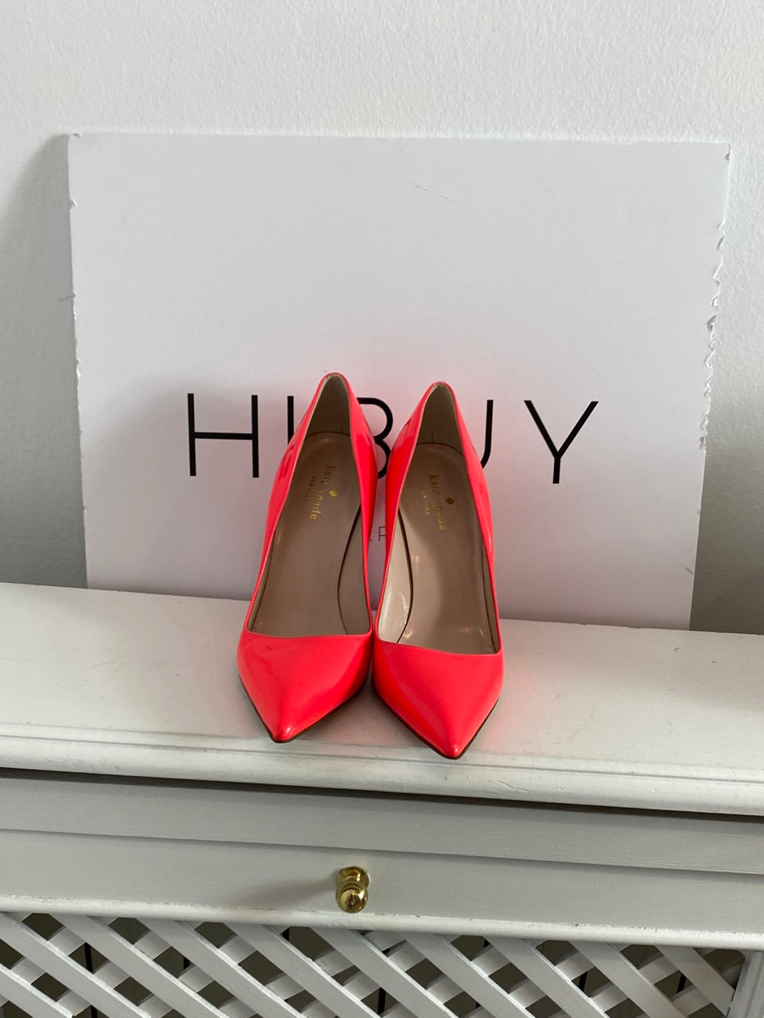 KATE SPADE. Tacones rosas charol. T.38