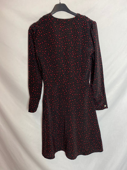 DOAM. Vestido botones estampado lunares. T.34