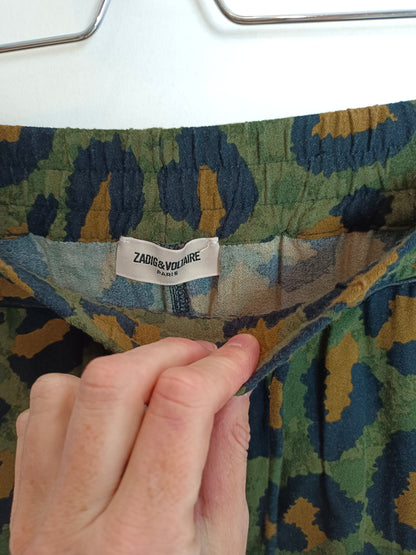 ZADIG&VOLTAIRE. Pantalón fluido camuflaje T.38