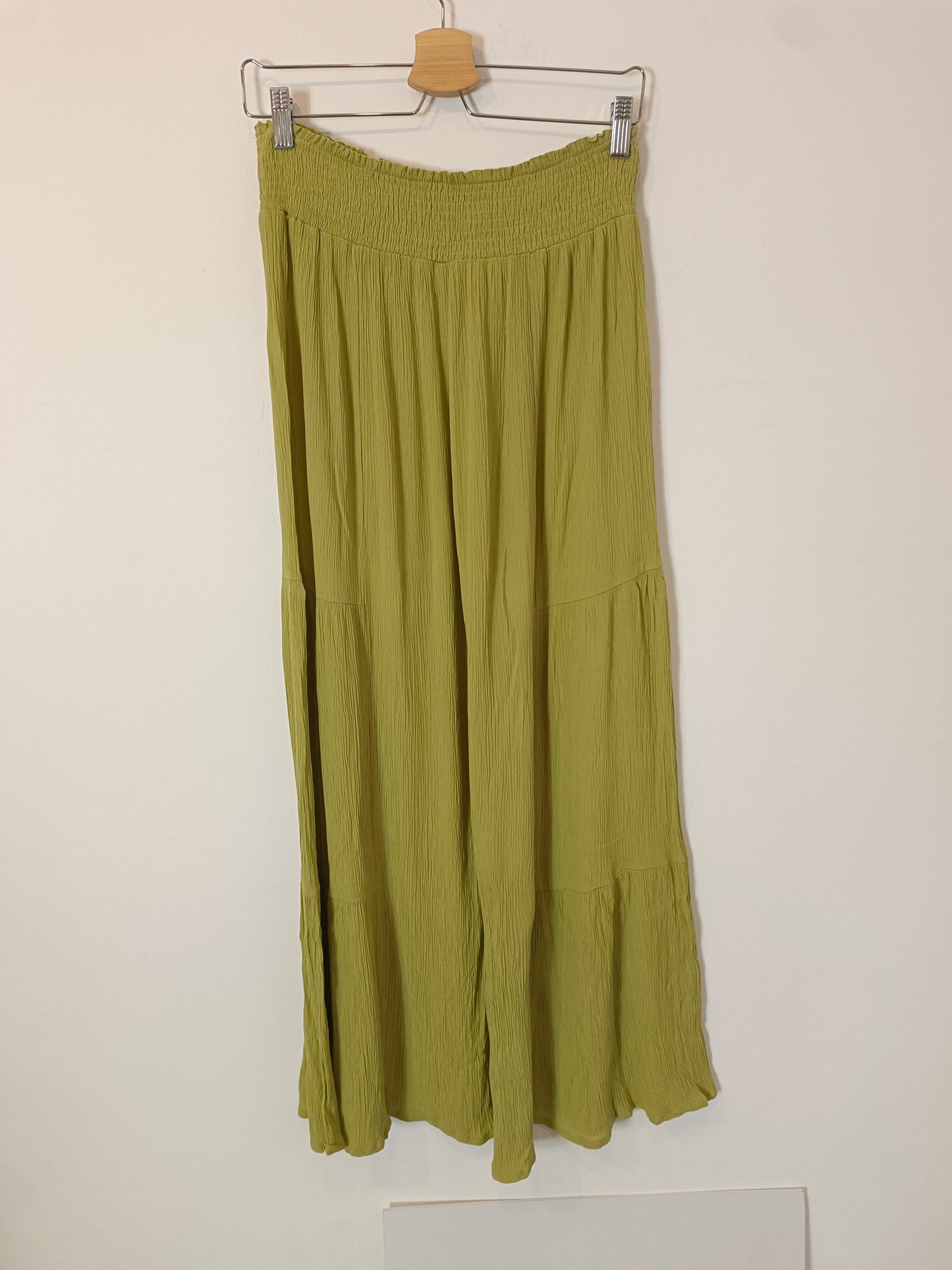 OTRAS. Pantalón fluido verde T.xl