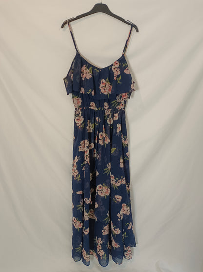 ABERCROMBIE&FITCH. Vestido largo flores T.m