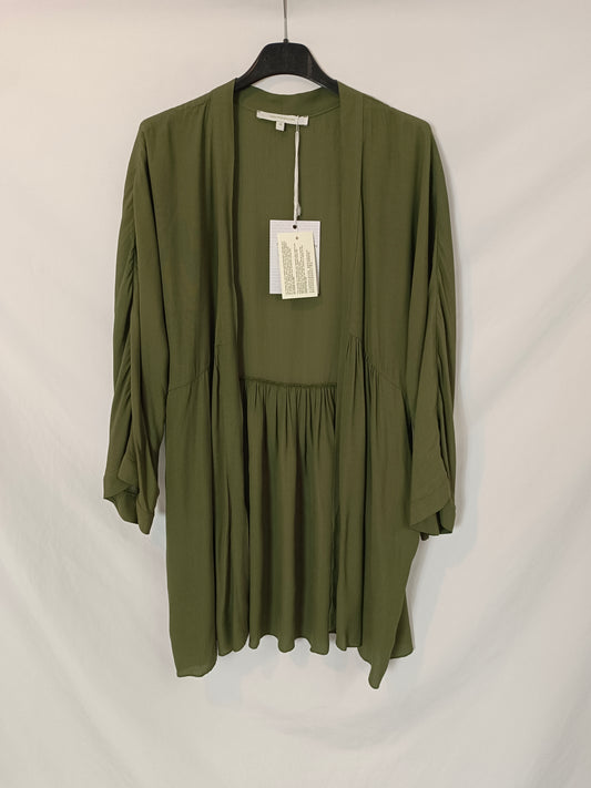 LA FEÉ MARABOUTE. Kimono verde fluido T.34