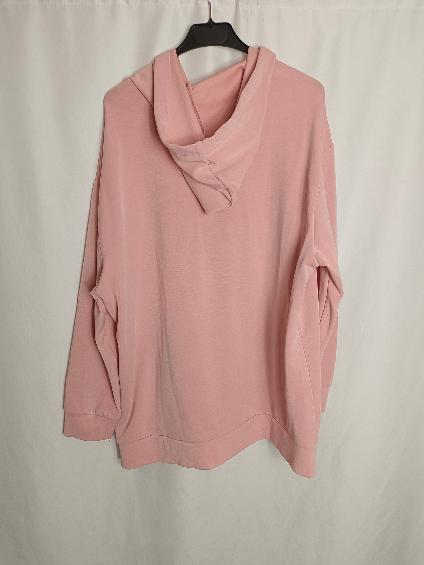 OYSHO. Sudadera rosa capucha T.l