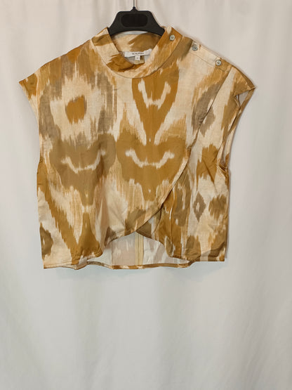 SCALPERS. Top beige tie dye T.s