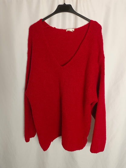 H&M. Jersey rojo oversized T.m