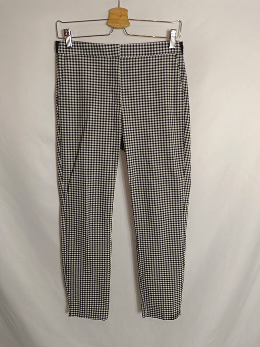 ZARA. Pantalón cuadros vichy T.m