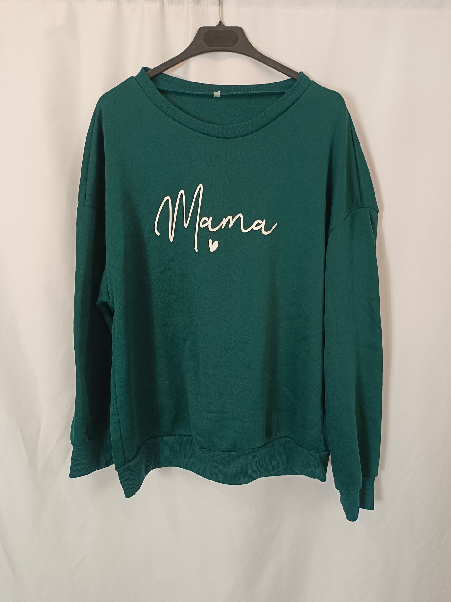 OTRAS. Sudaderas verde "mamá" T.m