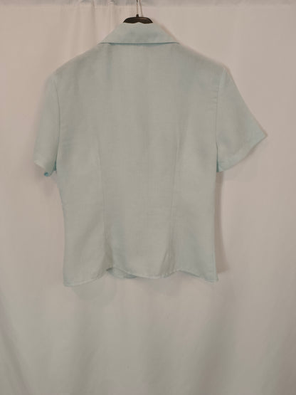 OTRAS. Blusa azul vintage TU(s/m)