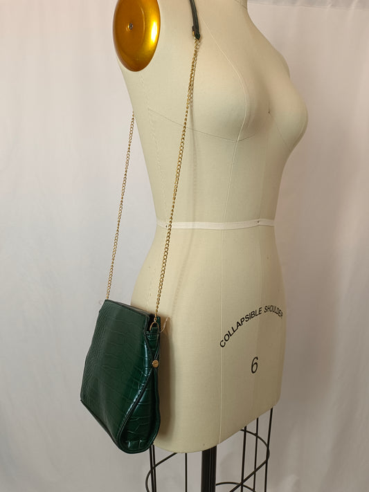 SFERA. Bolso efecto piel verde