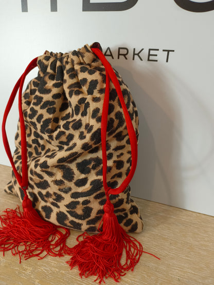 LAIA ALEN. Bolso saco animal print